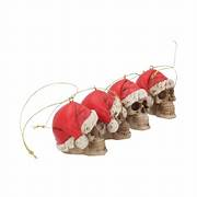Nemesis Now - NN Core: Skulls - Ornamento de navidad de 4.3cm set de 12 - Silent Night Bauble