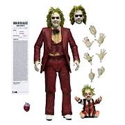 NECA - Beetlejuice 2 - Figura a escala de 7 pulgadas Ultimate - Red Tuxedo Beetlejuice