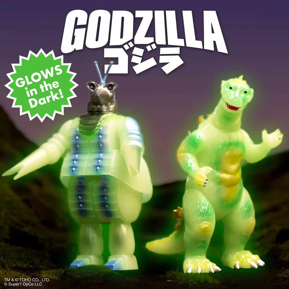 SUPER 7 - TOHO - Godzilla ReAction - Godzilla '55 (Glow) (Figura de 4")
