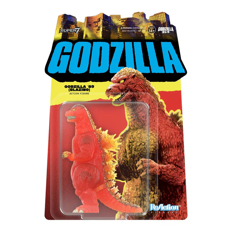 SUPER 7 - TOHO - Godzilla ReAction - Godzilla Blazing 1989 (Figura de 3.75")