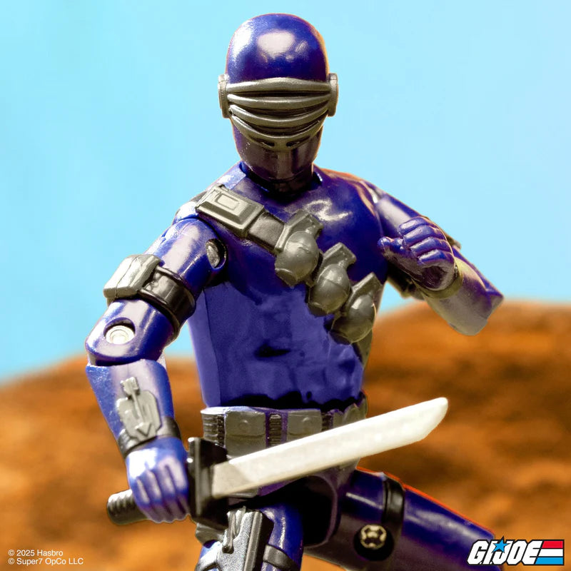 SUPER 7 Reaction+ O Ring - G.I. Joe Cartoon: Snake Eyes (Figura de 4")