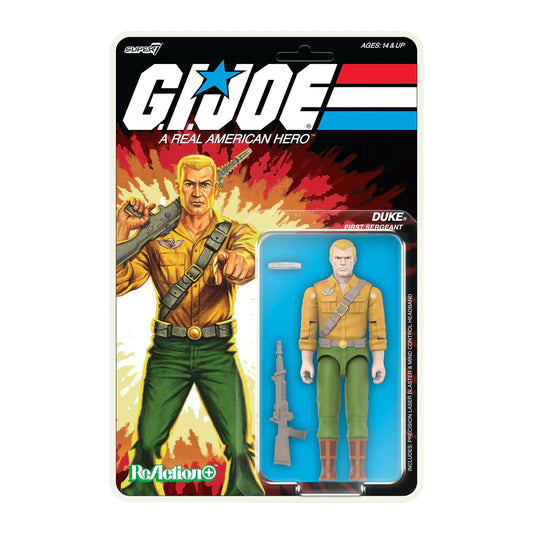 SUPER 7 Reaction+ O Ring - G.I. Joe Cartoon: Duke (Figura de 4")