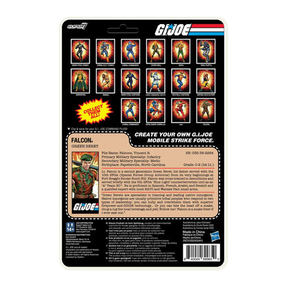 SUPER 7 Reaction+ O Ring - G.I. Joe Movie: Lt. Falcon (Figura de 4")