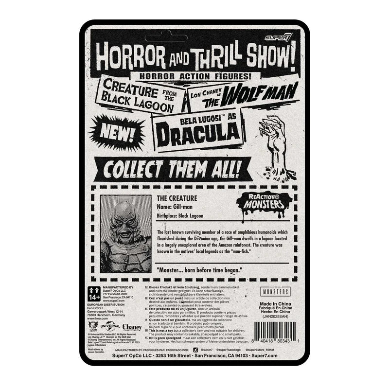 SUPER 7 Reaction+ O Ring - Creature from the Black Lagoon (Figura de 4")