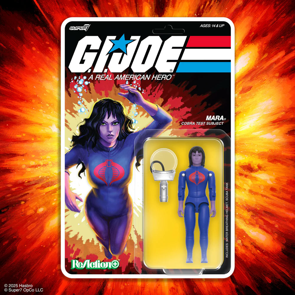 SUPER 7 Reaction+ O Ring - G.I. Joe Cartoon: Mara (Figura de 4")