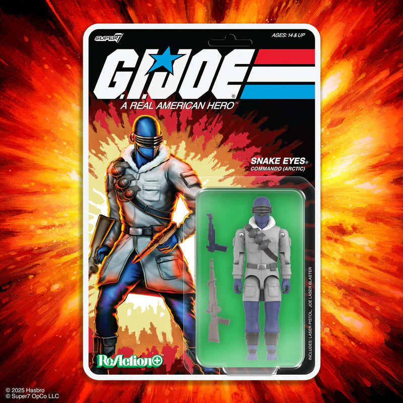 SUPER 7 Reaction+ O Ring - G.I. Joe Movie: Arctic Snake Eyes (Figura de 4")