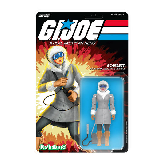 SUPER 7 Reaction+ O Ring - G.I. Joe Cartoon: Arctic Scarlett (Figura de 4")