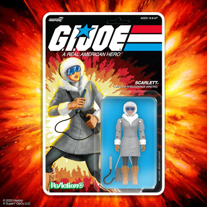 SUPER 7 Reaction+ O Ring - G.I. Joe Cartoon: Arctic Scarlett (Figura de 4")