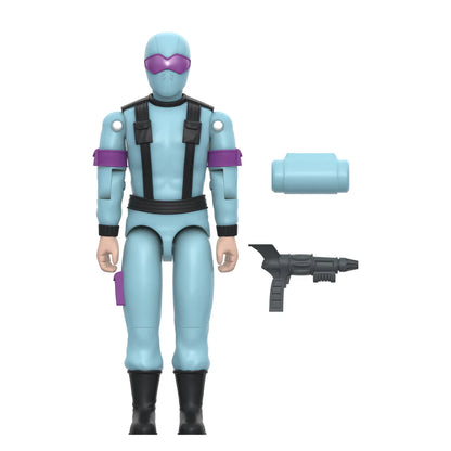 SUPER 7 Reaction+ O Ring - G.I. Joe Cartoon: Snake Eyes (Red Glow, Crystal Poison) (Figura de 4")