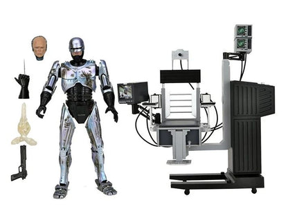NECA - Robocop (35th Anniversary) - Figura a escala de 7 pulgadas Ultimate - Battle damaged Robocop with chair