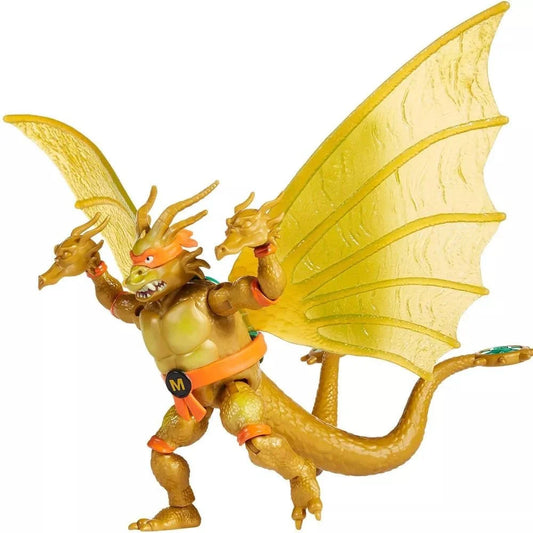 TMNT X Godzilla - Figura de 5 pulgadas - Mikey x King Ghidorah