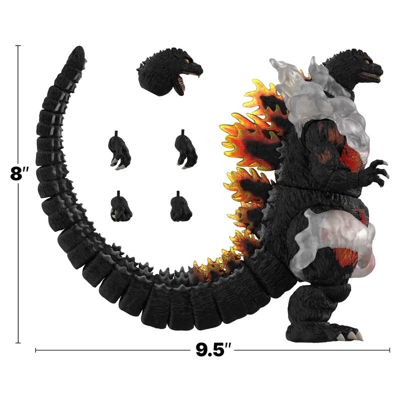 SUPER 7 - TOHO - Godzilla vs Biollante (1989) - Hesei Burning Godzilla Ultimate! (Figura de 8")