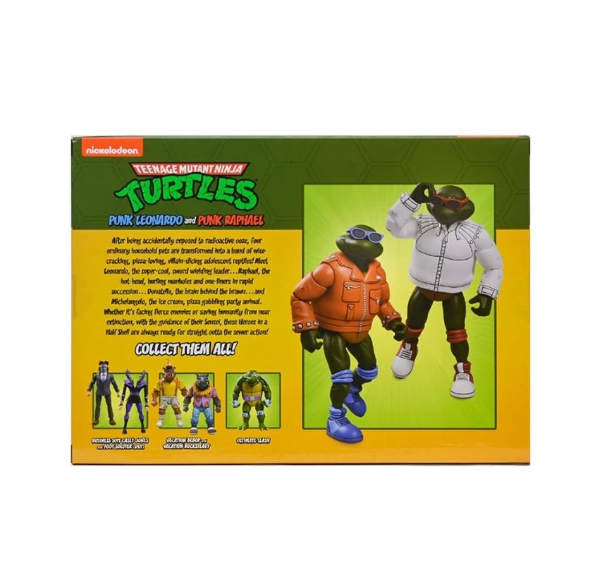 NECA - TMNT (Cartoon) - Punk Leonardo y Punk Raphael 2 pack (Figura de 7")