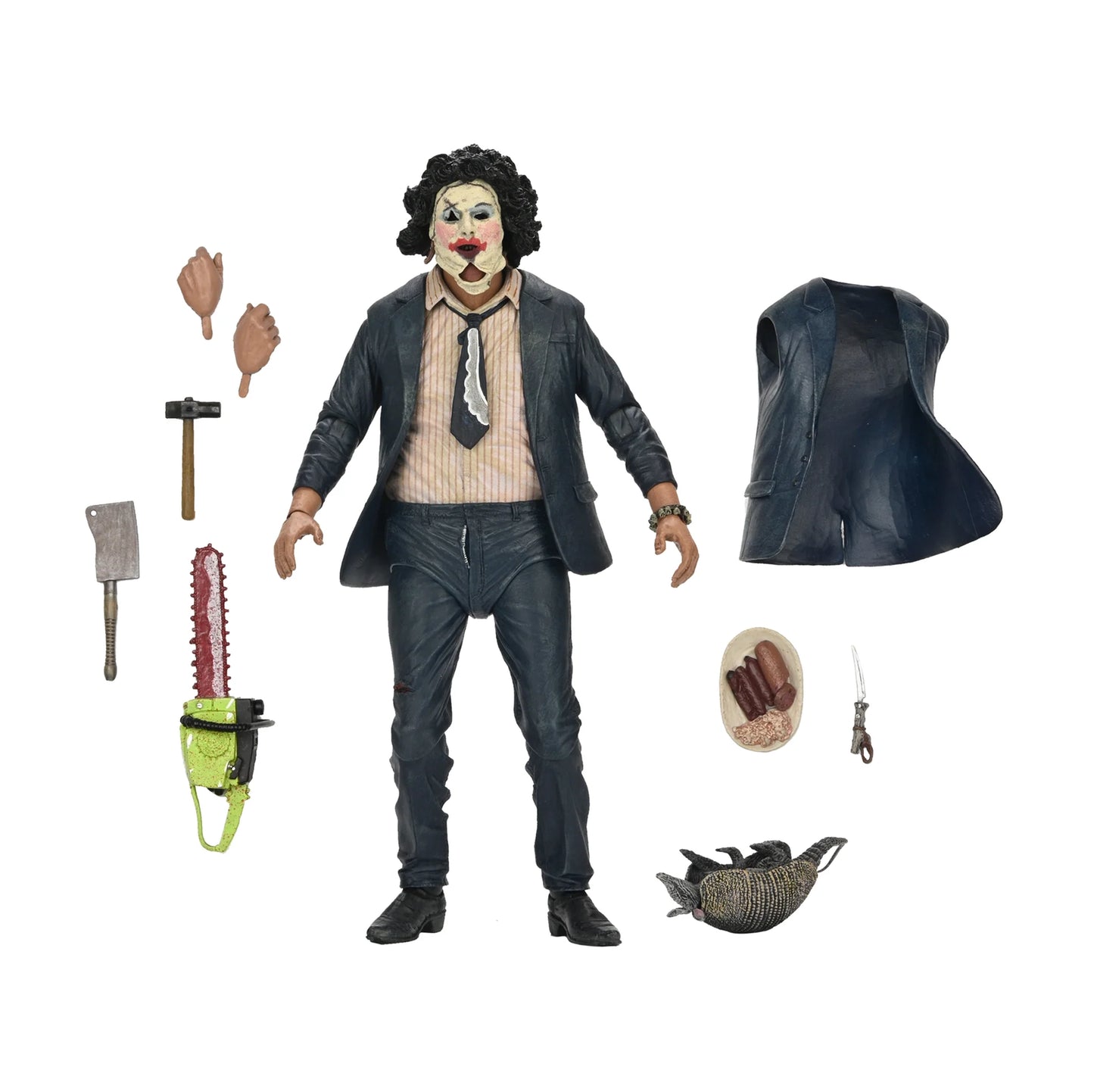 NECA - Texas Chainsaw Massacre - 50th Anniversary Ultimate Leatherface with Pretty Woman Mask (Figura de 7")