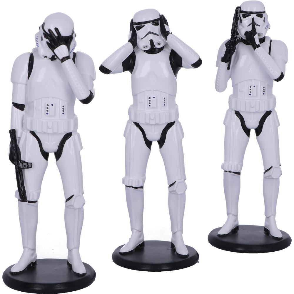 Nemesis Now - Stormtrooper - Adorno de 14cm - Three Wise Stormtrooper