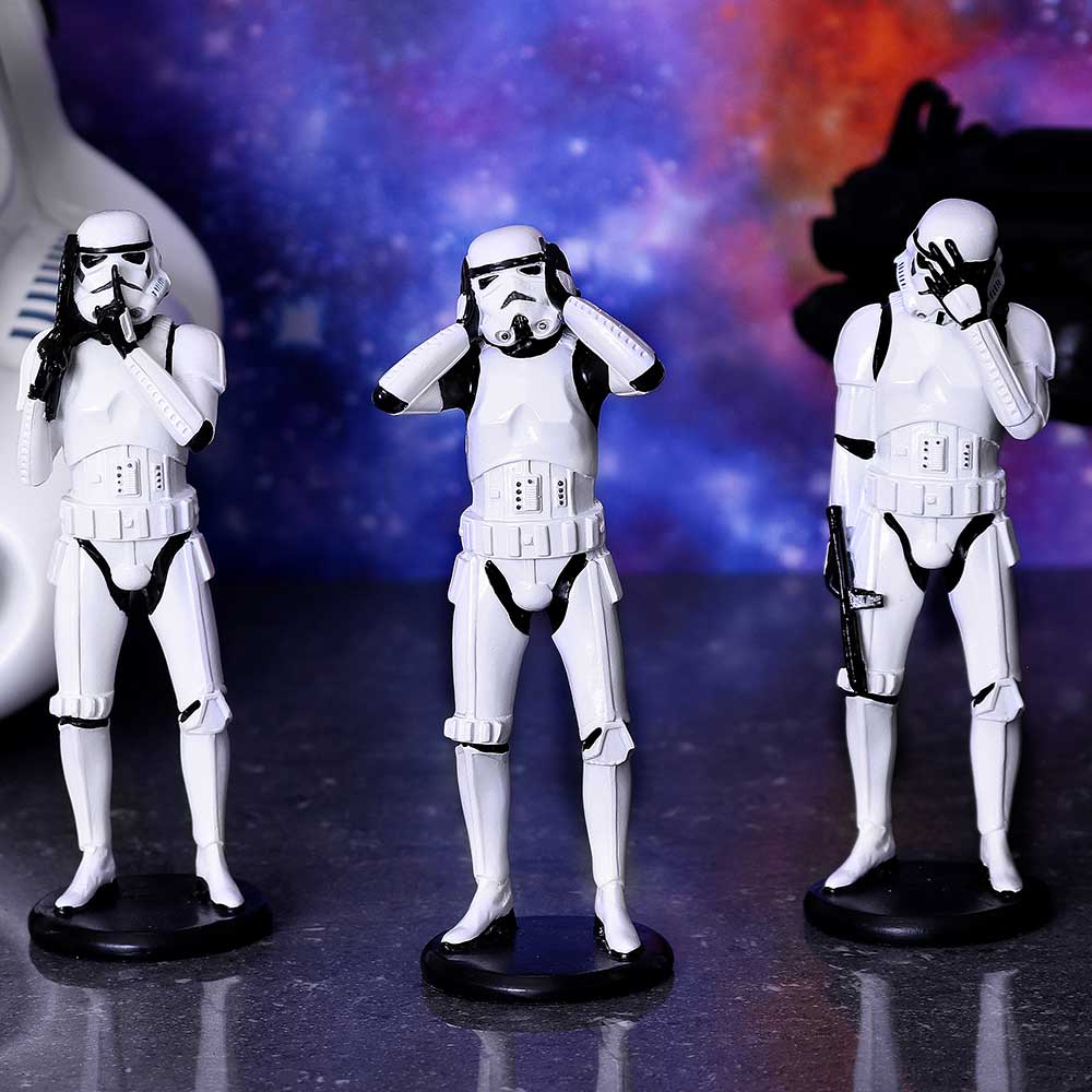 Nemesis Now - Stormtrooper - Adorno de 14cm - Three Wise Stormtrooper