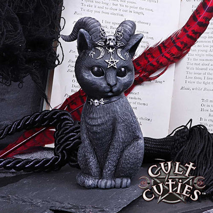 Nemesis Now - NN Core: Cult Cuties (gatos) - Adorno de 11cm - Pawzuph (gato con cuernos)
