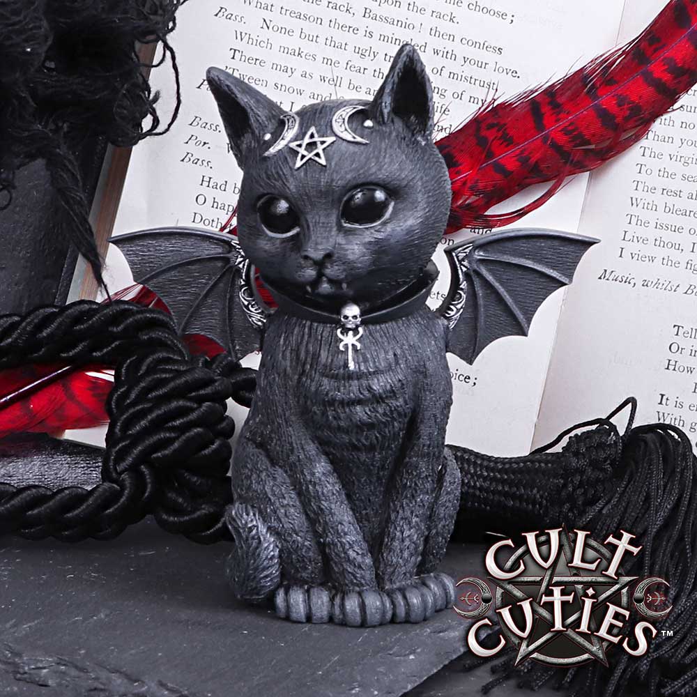 Nemesis Now - NN Core: Cult Cuties (gatos) - Adorno 10cm - Malpuss (gato murcielago)