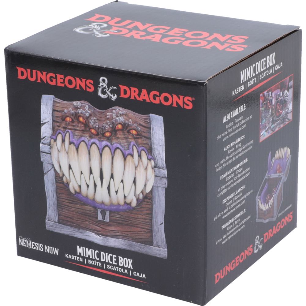 Nemesis Now - Dungeons and Dragons - Caja decorativa de 11.3cm - Mimic Dice Box