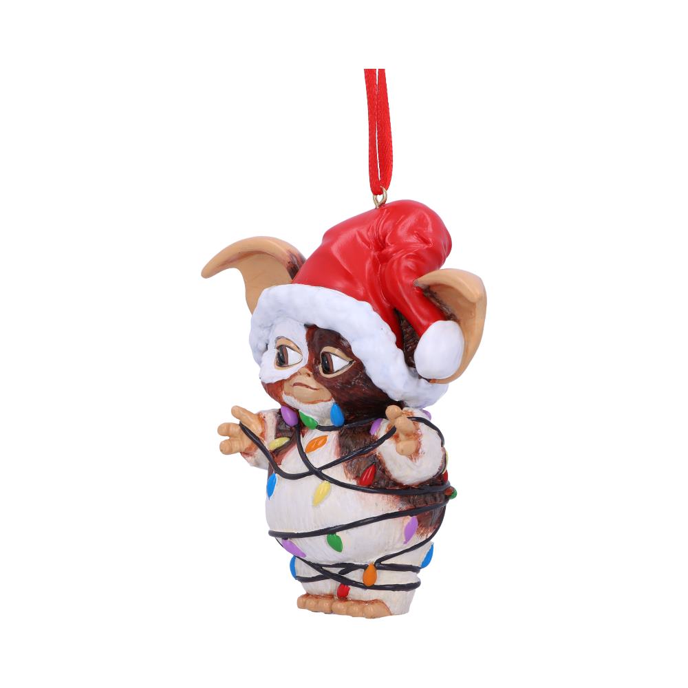 Nemesis Now - Gremlins - Ornamento colgante de 10cm - Gizmo in Fairy Lights
