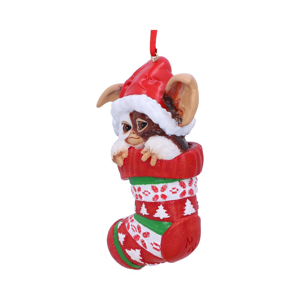 Nemesis Now - Gremlins - Ornamento colgante de 12cm - Gizmo in Stocking