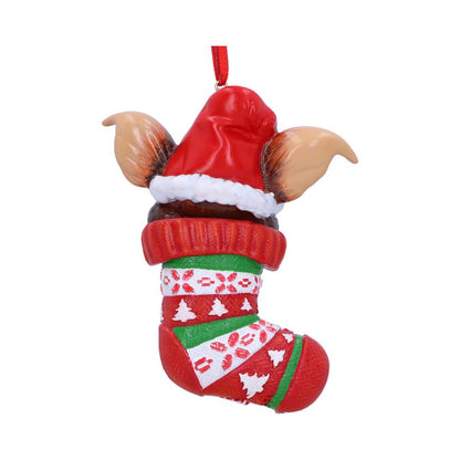 Nemesis Now - Gremlins - Ornamento colgante de 12cm - Gizmo in Stocking