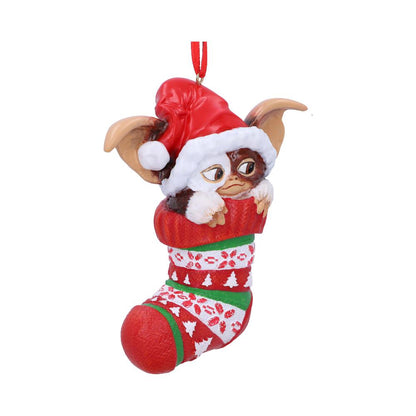 Nemesis Now - Gremlins - Ornamento colgante de 12cm - Gizmo in Stocking