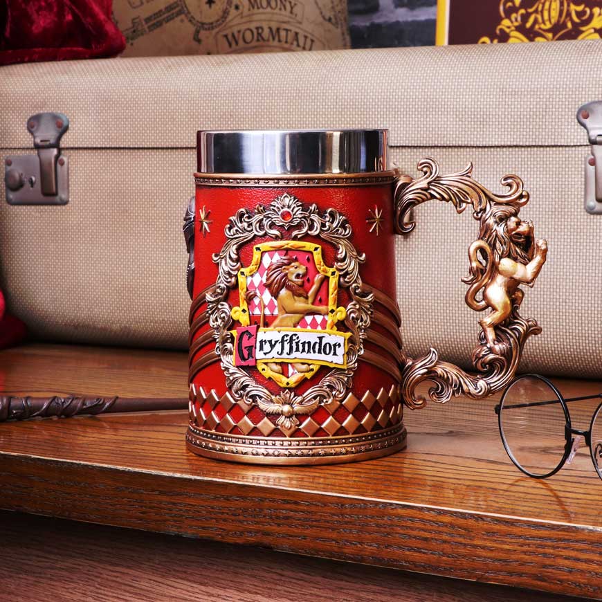 Nemesis Now - Harry Potter - Jarro de 15.5cm x 600ml - Gryffindor Collectible Tankard