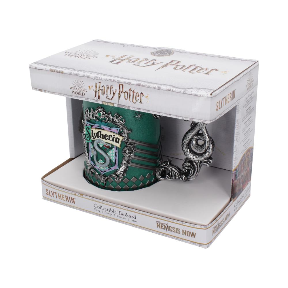 Nemesis Now - Harry Potter - Jarro de 15.5cm x 600ml - Slytherin Collectible Tankard