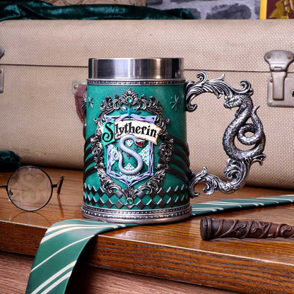 Nemesis Now - Harry Potter - Jarro de 15.5cm x 600ml - Slytherin Collectible Tankard
