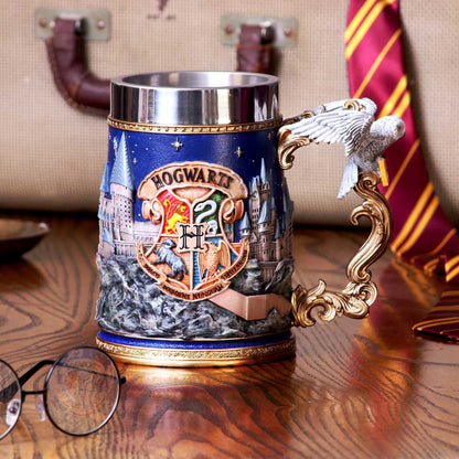 Nemesis Now - Harry Potter - Jarro de 15.5cm x 600ml - Hogwarts Collectible Tankard