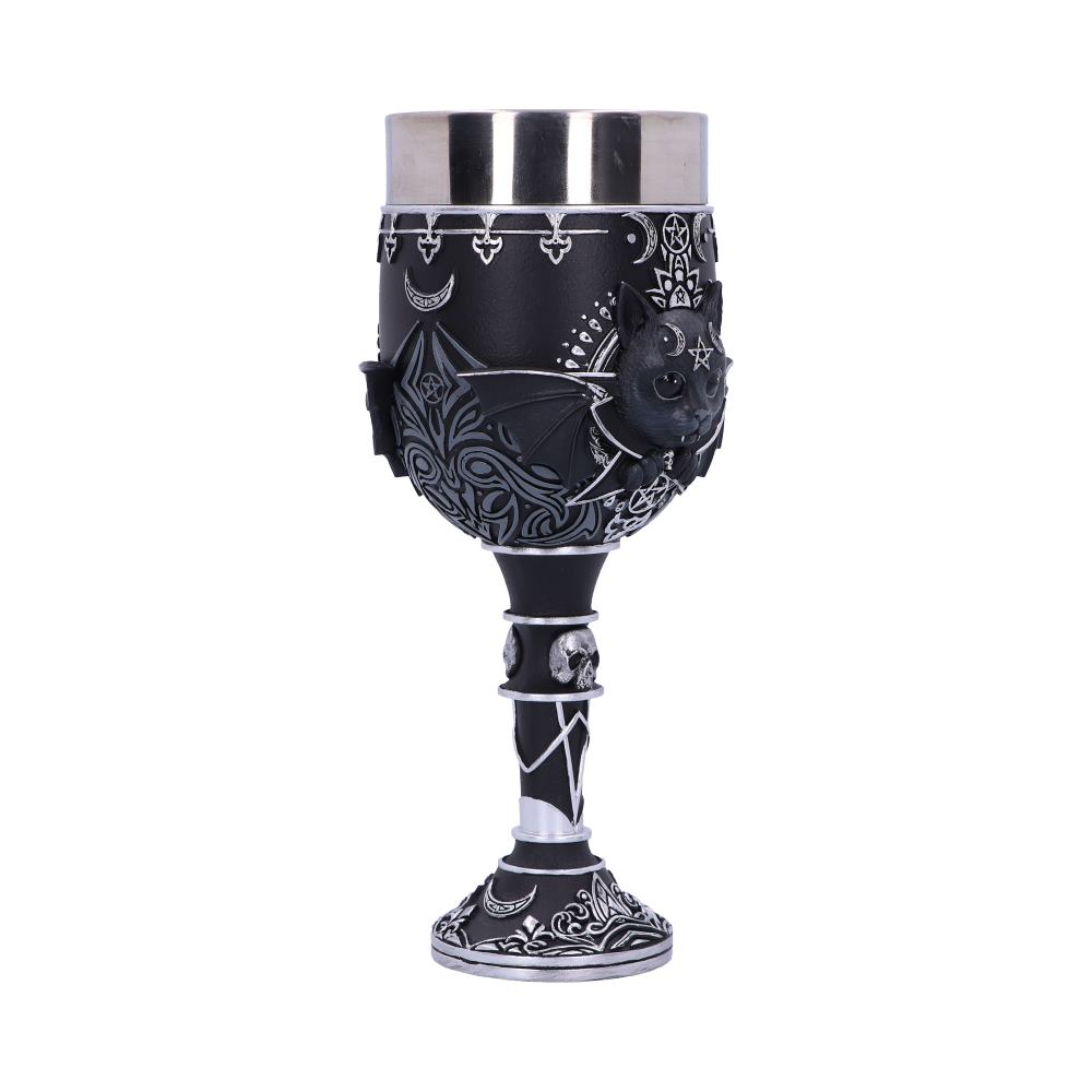 Nemesis Now - NN Core: Cult Cuties (gatos) - Goblet de 19.5cm - Malpuss (gato murcielago)
