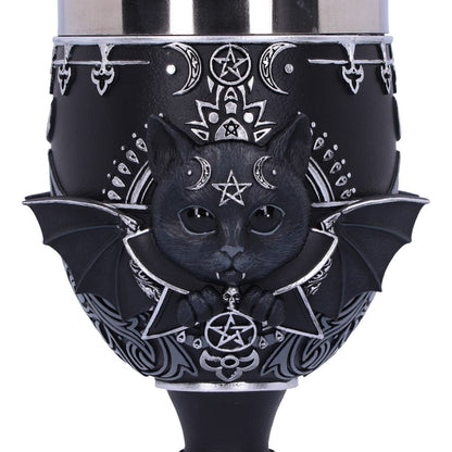 Nemesis Now - NN Core: Cult Cuties (gatos) - Goblet de 19.5cm - Malpuss (gato murcielago)