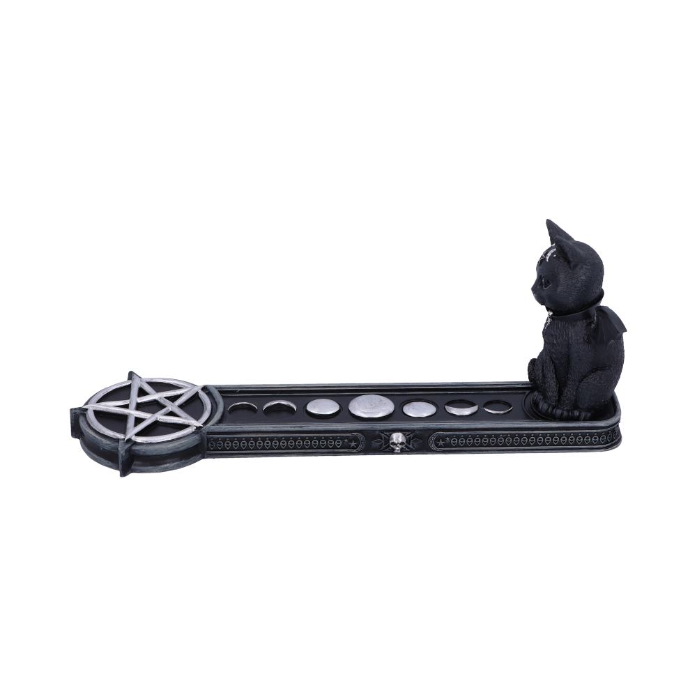 Nemesis Now - NN Core: Cult Cuties (gatos) - Quemador de incienso de 24cm - Malpuss incense holder (gato murcielago)