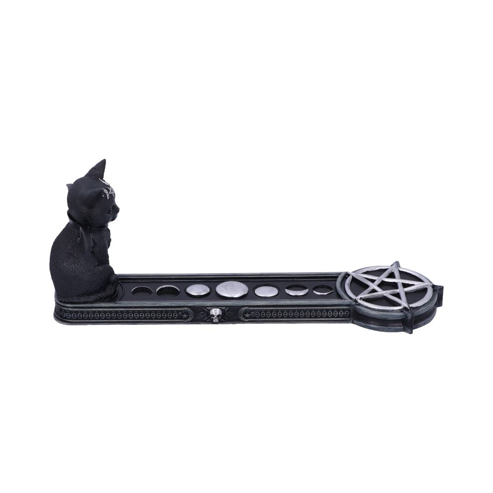 Nemesis Now - NN Core: Cult Cuties (gatos) - Quemador de incienso de 24cm - Malpuss incense holder (gato murcielago)