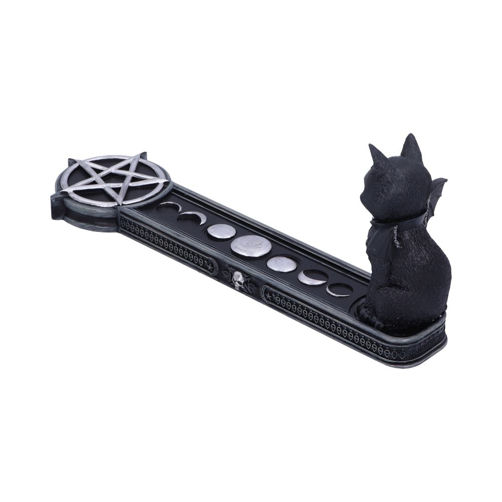 Nemesis Now - NN Core: Cult Cuties (gatos) - Quemador de incienso de 24cm - Malpuss incense holder (gato murcielago)
