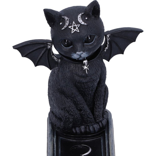 Nemesis Now - NN Core: Cult Cuties (gatos) - Quemador de incienso de 24cm - Malpuss incense holder (gato murcielago)