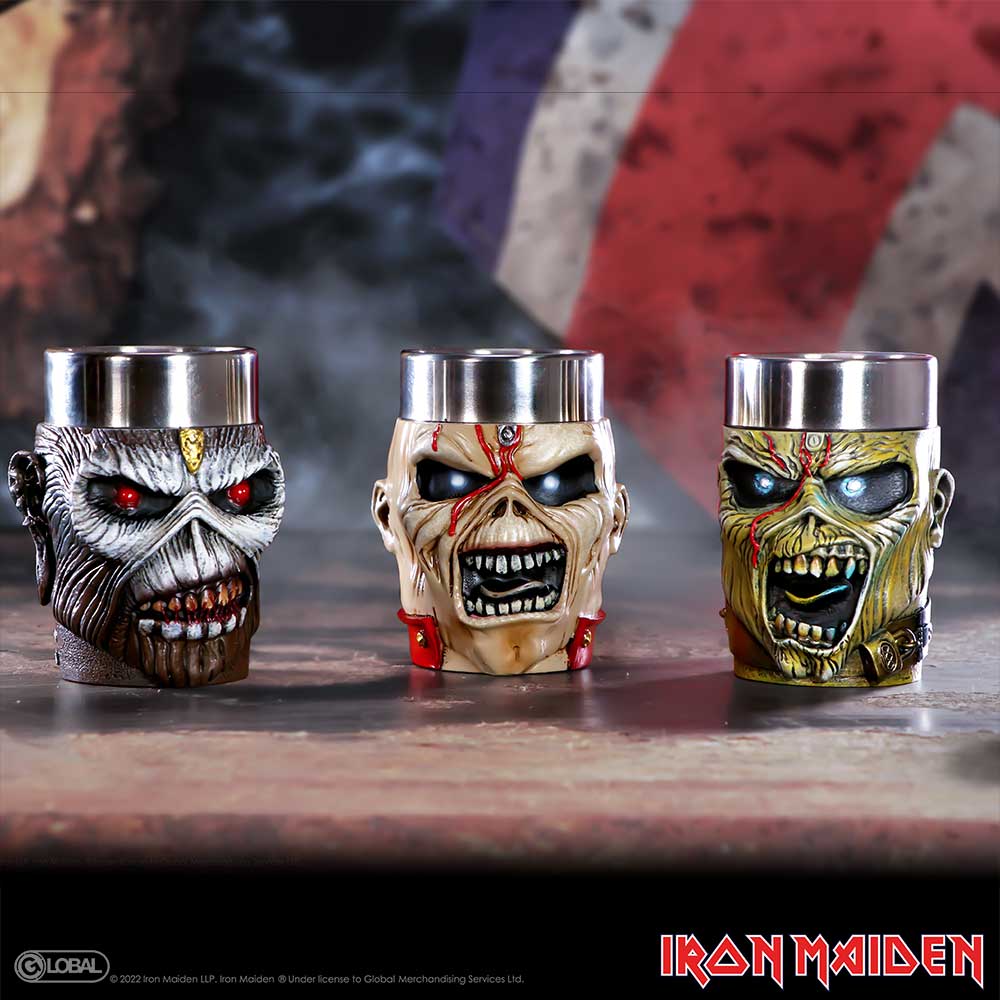 Nemesis Now - Iron Maiden - Vaso de shot de 9cm 3 pack - Eddie Shot Glass Set