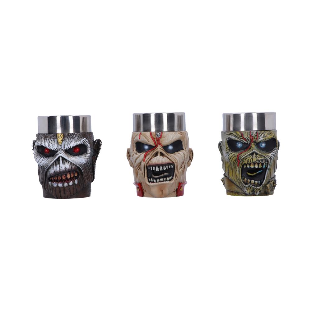 Nemesis Now - Iron Maiden - Vaso de shot de 9cm 3 pack - Eddie Shot Glass Set