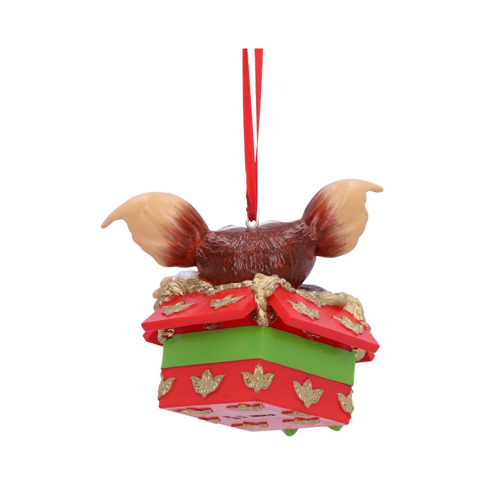 Nemesis Now - Gremlins - Ornamento colgante de 10cm - Gizmo Gift Wreath Hanging Ornament
