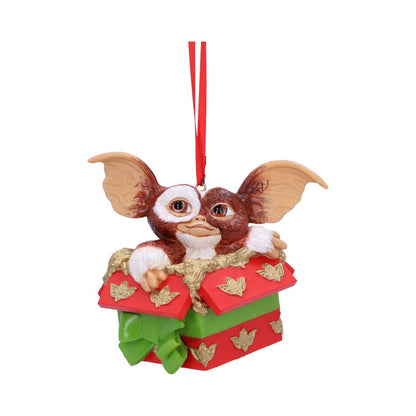 Nemesis Now - Gremlins - Ornamento colgante de 10cm - Gizmo Gift Wreath Hanging Ornament