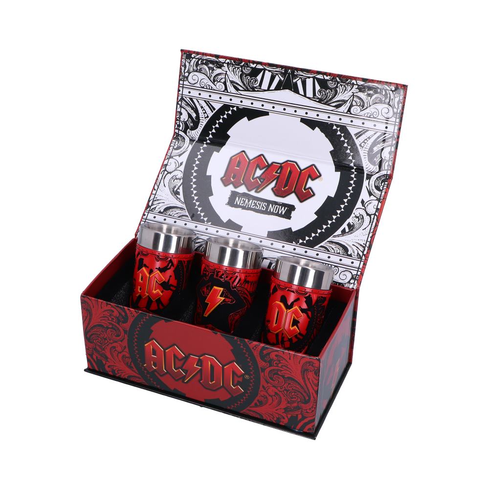 Nemesis Now - ACDC - Shot glass de 8.7cm (set de 3) - ACDC shot glass set