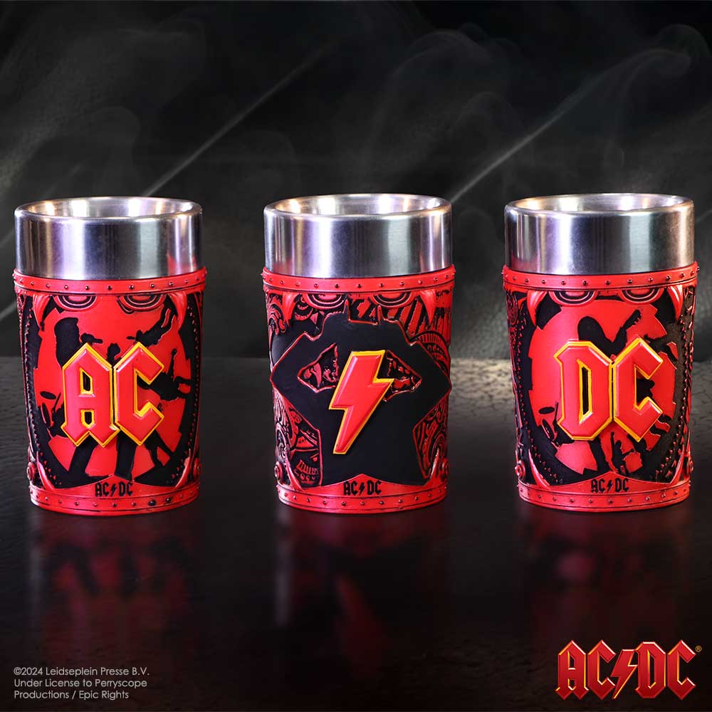 Nemesis Now - ACDC - Shot glass de 8.7cm (set de 3) - ACDC shot glass set