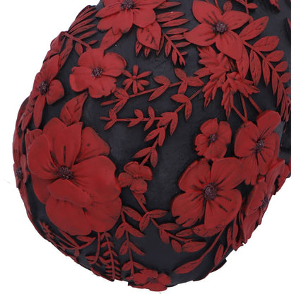 Nemesis Now - NN Core: Skulls - Adorno de 18.5cm - Age of Opium (calavera flores rojas)