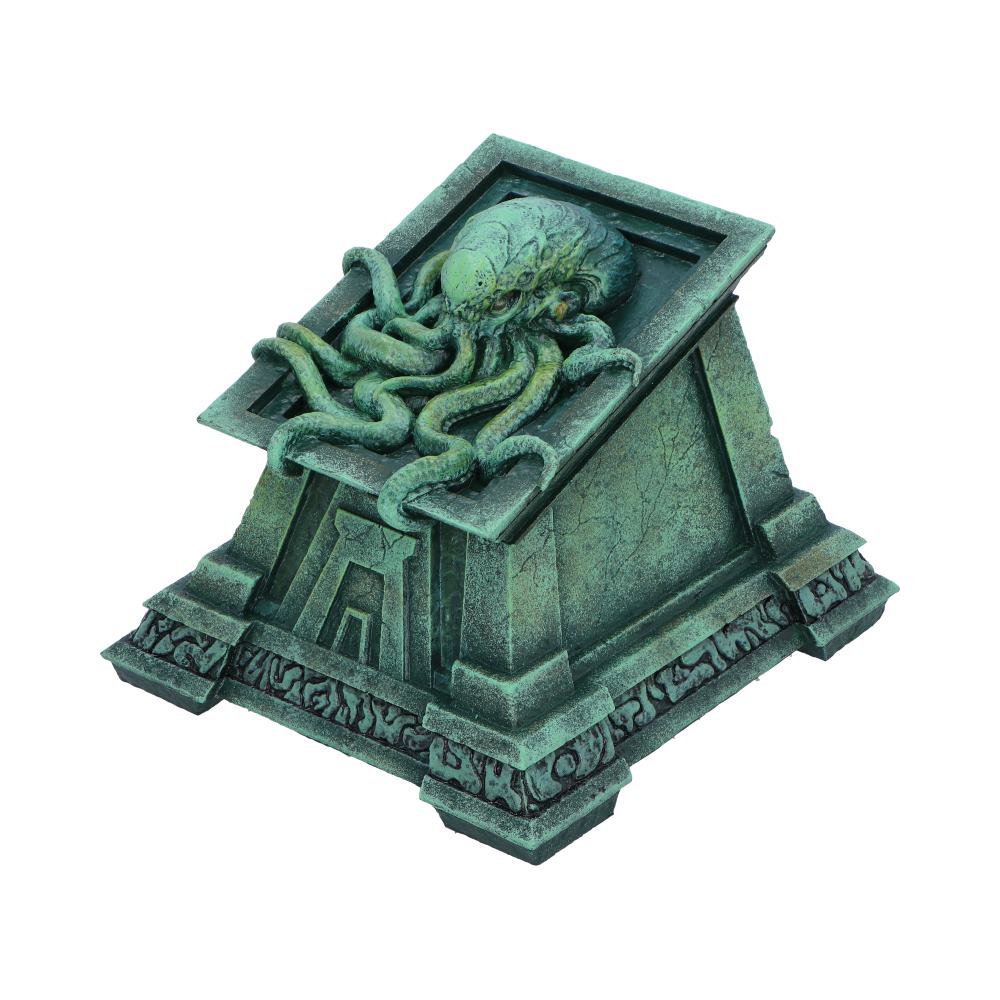 Nemesis Now - NN Core: Cthulhu - Adorno de 13cm caja con tapa (James Ryman) - Crypt of Cthulhu Box