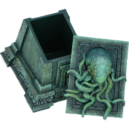 Nemesis Now - NN Core: Cthulhu - Adorno de 13cm caja con tapa (James Ryman) - Crypt of Cthulhu Box