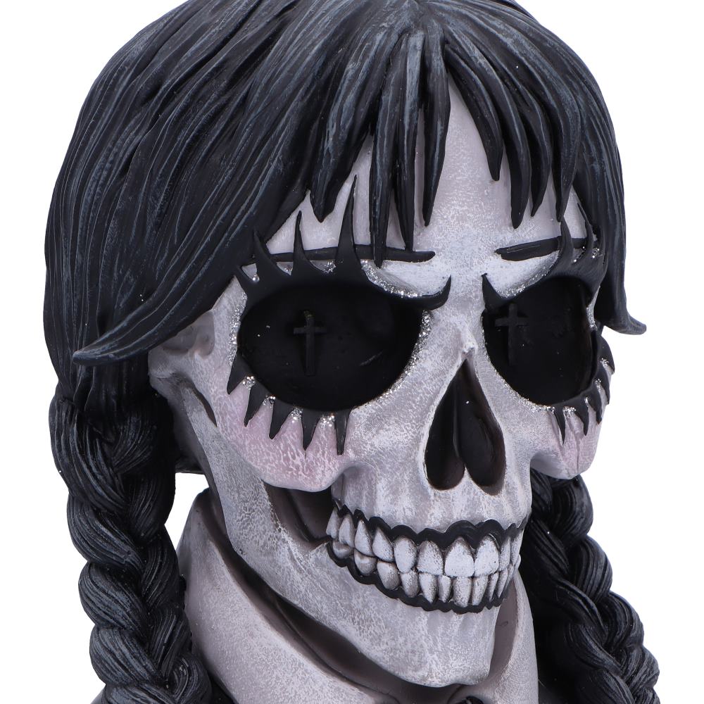 Nemesis Now - NN Core: Skulls - Adorno de 16cm - Dark Glare (trenzas)