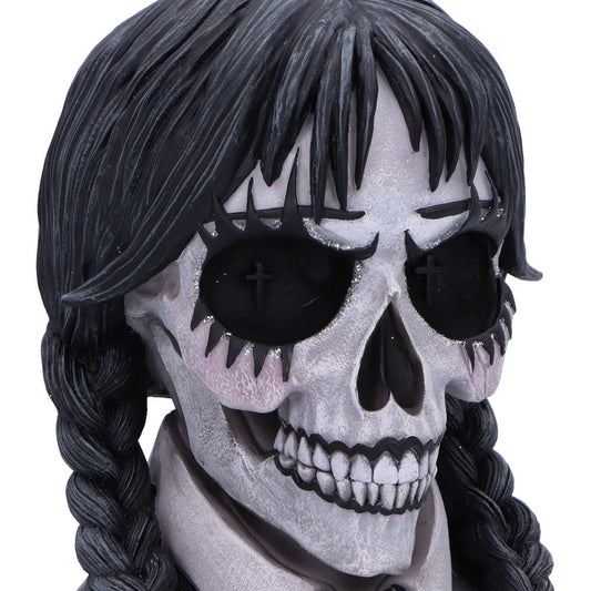 Nemesis Now - NN Core: Skulls - Adorno de 16cm - Dark Glare (trenzas)