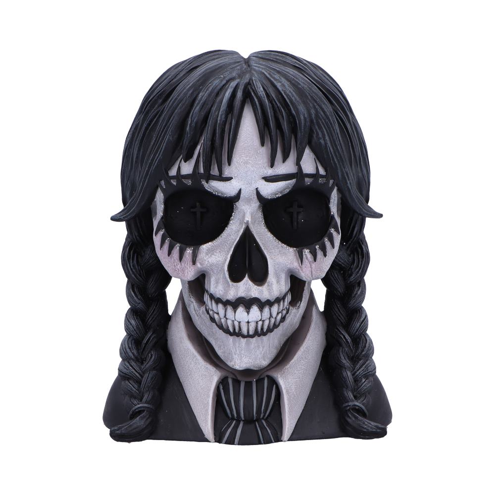 Nemesis Now - NN Core: Skulls - Adorno de 16cm - Dark Glare (trenzas)