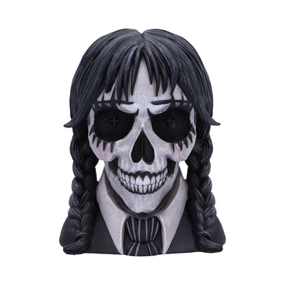 Nemesis Now - NN Core: Skulls - Adorno de 16cm - Dark Glare (trenzas)